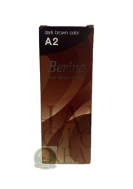 Berina ครีมย้อมผมเบอริน่า A2 สีน้่ำตาลเข้ม Dark brown color ขนาด 60 ml