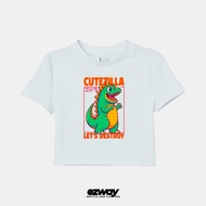 Ezway Cutezilla Oversize T-Shirt| Unisex Kids Crop Oversize T-Shirt