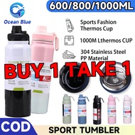 Buy 1 Take 1 2Pcs Aqua Flask Tumbler Portable 1000ml Tumbler Hot and Cold Tumbler Water Bottle Tumbler for Kids