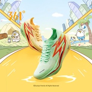 [20KM+] 361 Degrees Flame 4 Peppa Pig รองเท้าวิ่งมาราธอนมืออาชีพแผ่นรองคาร์บอนแข่ง PB รองเท้ากีฬาดูด