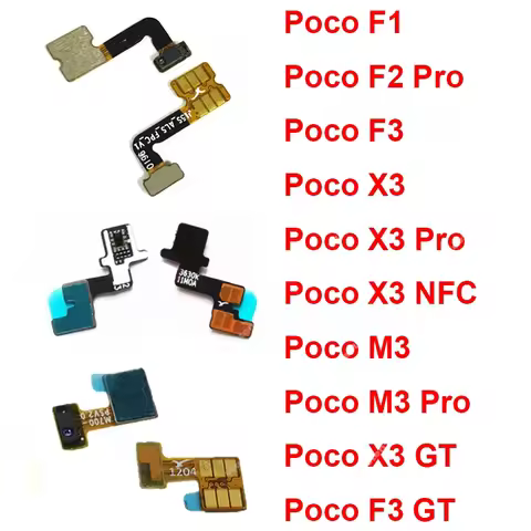Proximity Light Sensor Flex Cable For Xiaomi Mi Poco F1 F3 F2 Pro X3 Pro M3 Pro NFC Proximity Sensor