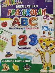 BUKU LATIHAN! READ WRITE & COLOUR! JOM MENGENAL ABC HURUF BESAR & KECIL (SALIN & WARNA) MY FIRST ABC