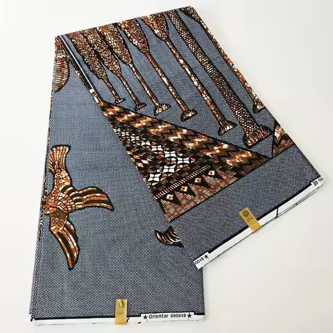 Item No.K2-1 Choose real wax hollandais wax fabric 6 yards cotton wax