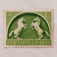 (AD) Dutch Stamps 1943 German Symbols - 1943-1944 - Prancing Horses 5 cent Used