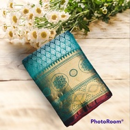 Banares silk with coper saree elegant