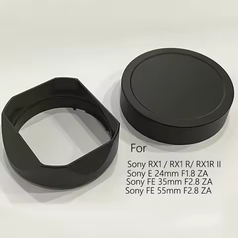 Metal Bayonet Square Lens Hood With Cap for Sony RX1 Series (DSC-RX1) / RX1R (DSC-RX1R) / RX1R II (D