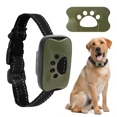 New Pet Dog Anti Barking Device USB Rechargeable Dogs Training Collar Ultrasonic Stop Barking Vibrat