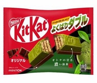 雀巢 - 日本 KitKat 迷你 雙重口味 威化 (抹茶&amp;原味朱古力) (10枚) (獨立包裝) 紙袋新包裝(平行進口貨品)此日期或之前食用：2024.8