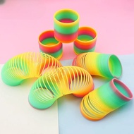 Mainan Slinky rainbow 5.5 kantung Slinky Magic Spring Spiral Pelangi