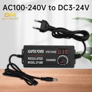 DIYMORE AC100-240V to DC3V5V6V9V12V15V18V24V3A5A Adjustable Voltage Power Adapter High Power With Display Multifunction Switching Power Supply