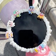 通用电动车仪表盘保护套卡通泡芙电瓶车显示屏装饰罩三轮车配件女Universal electric car dashboard protective cover cartoon puff lanqiey