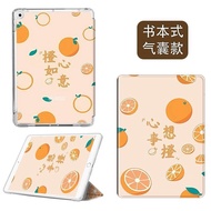 Book-Style iPad Protective Case Cute Orange Suitable For 10 Shock-Resistant Air 7 6 5 mini 7 6 With 