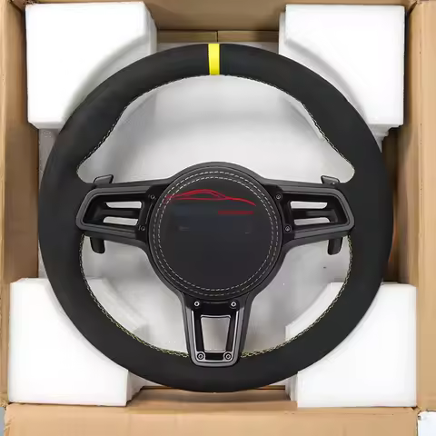 Car Nappa Leather Suede Steering Wheel for Porsche Cayenne Boxster 992 958 911 955 957 970 970.2 981