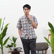 KEMEJA Trbalho - Cisco Wonogiren Short M0358, Men's Short-sleeved batik shirt