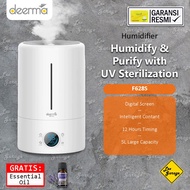 Xx Deerma F628S 5L Smart Touch Screen UV Sterilizer Diffuser Humidifier - White, lavender