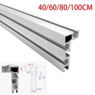 【Flash sale】 40/60/80/100cm Aluminium Profile Fence 75 Type Miter Track T-Track Backer Sliding Brackets T-Slot For Table Saw Workbench