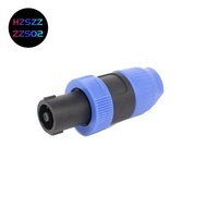 Stage Speaker Adapter 4-Pin Plug Cannon  Audio Amplifier 4-Pin  Ohm Socket for