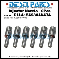6x Diesel Fuel Injector Nozzle Tips DLLA154S304N474 NP-DLLA154S304N474 for ISUZU Elf Forward 4BC2 6B