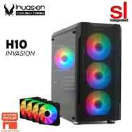 Invasion H-10 Micro-ATX Gaming Casing (With Aurora Fans)