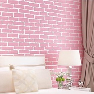 Pink Brick Wall Wallpaper 4m to/d 5m x 45cm