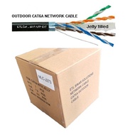 Cat6A & Cat6 Outdoor Jelly field Solid CCA/PE_jacket 23AWG Black