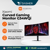 Xiaomi G34WQI 34 Inch Curved Desktop Gaming Monitor 180 Hz Refresh 21:9 Aspect DP1.4 / HDMI 2.0 Port