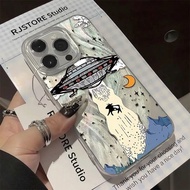 SAMSUNG Graffiti case space aircraft alien Phone case Compatible For SAMSUNG A02S A03 A05 A05S A12 A