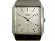 石英錶 [ORIENT G515622] 東方霸王  方形-石英錶[銀色面][錶厚8mm][庫存新錶]