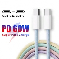 1pc USB-C To Type-C Braided Nylon Fast Charging Cable, 3.3FT/100cm Length, Compatible With IPhone 16