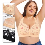 A-G Cup 36-52 Large Size Printed Bra Hot Selling Large Cup Tank Top Front Button Underwear