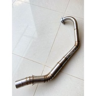 Stainless steel exhaust header pipe (sizes 35/ 38/50) for Raider 150 (FI/ Carb), TMX 155, Rusi TC175