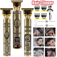 2024 New metal clipper electric hair clipper carving electric clipper Buddha head electric clipper hair clipper recharge