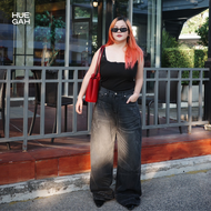 HUEGAH BAGGY DENIM (S-13XL) กางเกงยีนส์ขากระบอกใหญ่ ไซส์ใหญ่