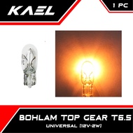 Top Gear Bulb T6.5 12V-2W Universal Underbone Motorcycle Yellow Light Gear-Gir-Gear Grand/Supra-X-12