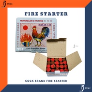 [40pcs] Cock Brand Fire Starter / BBQ Charcoal Fire Starter / Camping Fire Starter / Penyala Api Unt