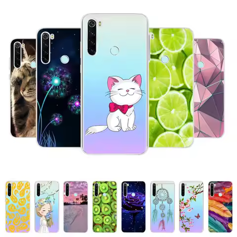 For Xiaomi Redmi Note 8T Silicone Soft TPU Back Cover Phone Case For Redmi Note8T 8 T Note8 2021 Red