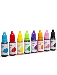 1瓶/10毫升水溶性色素兒童科學實驗色素，可用於製作史萊姆、DIY、沙畫、蠟燭