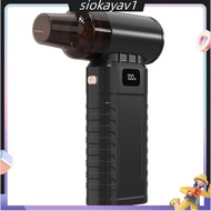 90000RPM Mini  Fan Electric Air Duster Adjustable Wind Speed withLight Car Cleaning Camping Inflatab