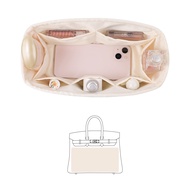 KINGS IN BAG Silky Bag Insert for Birkin, Purse Organizer Compatible with Hermes Birkin 25, Lightwei