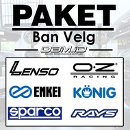 Paket VELG DBM Lenso Konig Motegi Enkei SSW Black Rhino TBW Turbo Bastard