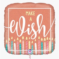 Make A Wish Rose Gold Foil Balloon