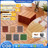 11PCS Plastic Wood Floor Decking Outdoor Garden Decoration Floor Tiles Balcony Flooring Wood Design 