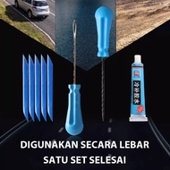 Alat & Kit Perbaikan Ban Bocor Mobil Motor: Patch Karet Lem Vulkanisir Cairan Sealant Pompa Angin Po