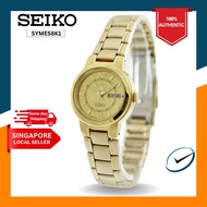 [Creatiowatches] Seiko 5 SYME58K1 Automatic 21 Jewels Womens Gold Tone Stainless Steel Strap Watch SYME58K1