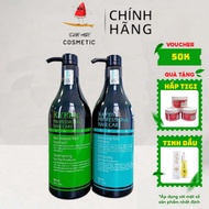 KAFEN Shampoo 800ml + KAFEN Conditioner 800ml Premium bag oil set restores hair quickly, smooths and