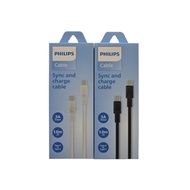 PHILIPS DLC3001 USB-C USB-A TO USB-C/ USB-C TO USB-C DATA CABLE SYNC & CHARGE 1M