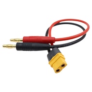 For XT60 XT60H Female Plug to 4mm Banana Male Connector Charge Lead Adapter Cable for RC Helicopter 