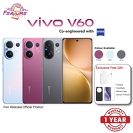 ( READY STOCK )ONLINE EXCLUSIVE | VIVO V60 5G 12GB*+256GB | 12GB*+512GB ZEISS SUPER TELEPHOTO CAMERA