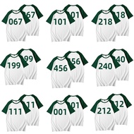 Squid Game Sportswear Sportswear Squid Game Role-Playing Costume Short Sleeve 456