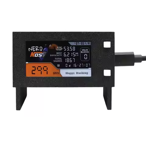 Nerdminer Nerdnos 80-300GH/S Bitcoin Solo Miner Wifi Connection BTC Asic Miner Bitcoin Crypto Miner 